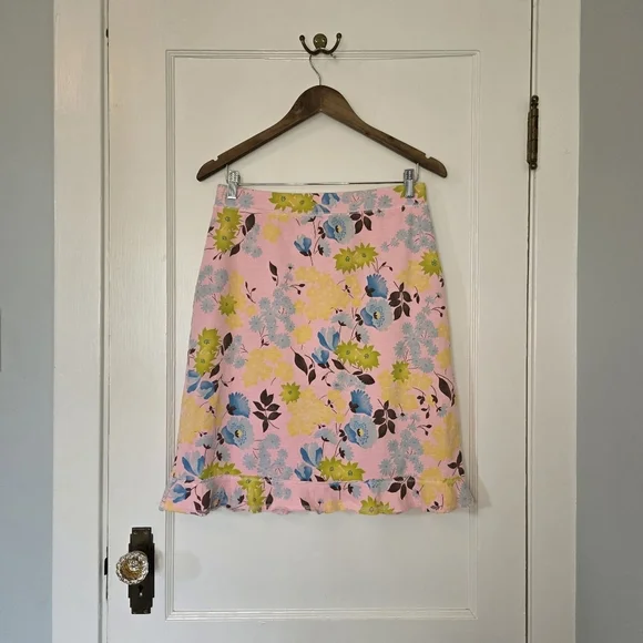 Fresh Produce Floral Skirt – Size S – Pink, Blue, Green, Brown - Picture 1 of 4
